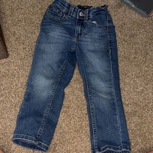 Levi's Boys Dark Blue Distressed Jeans